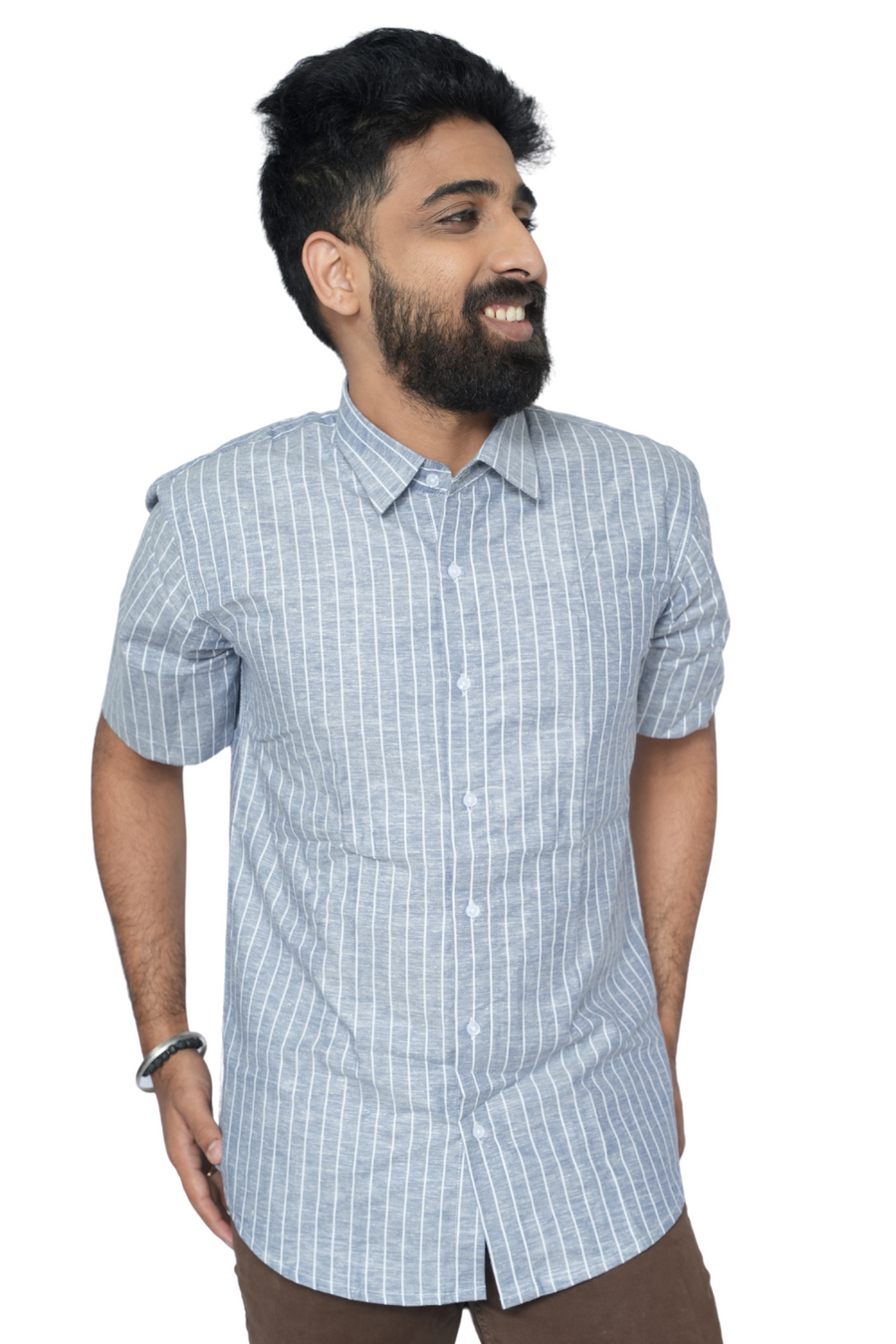 Unisex Half Sleeve Shirts Nimbus Lines PanacheUnis | Pure Cotton Shirt