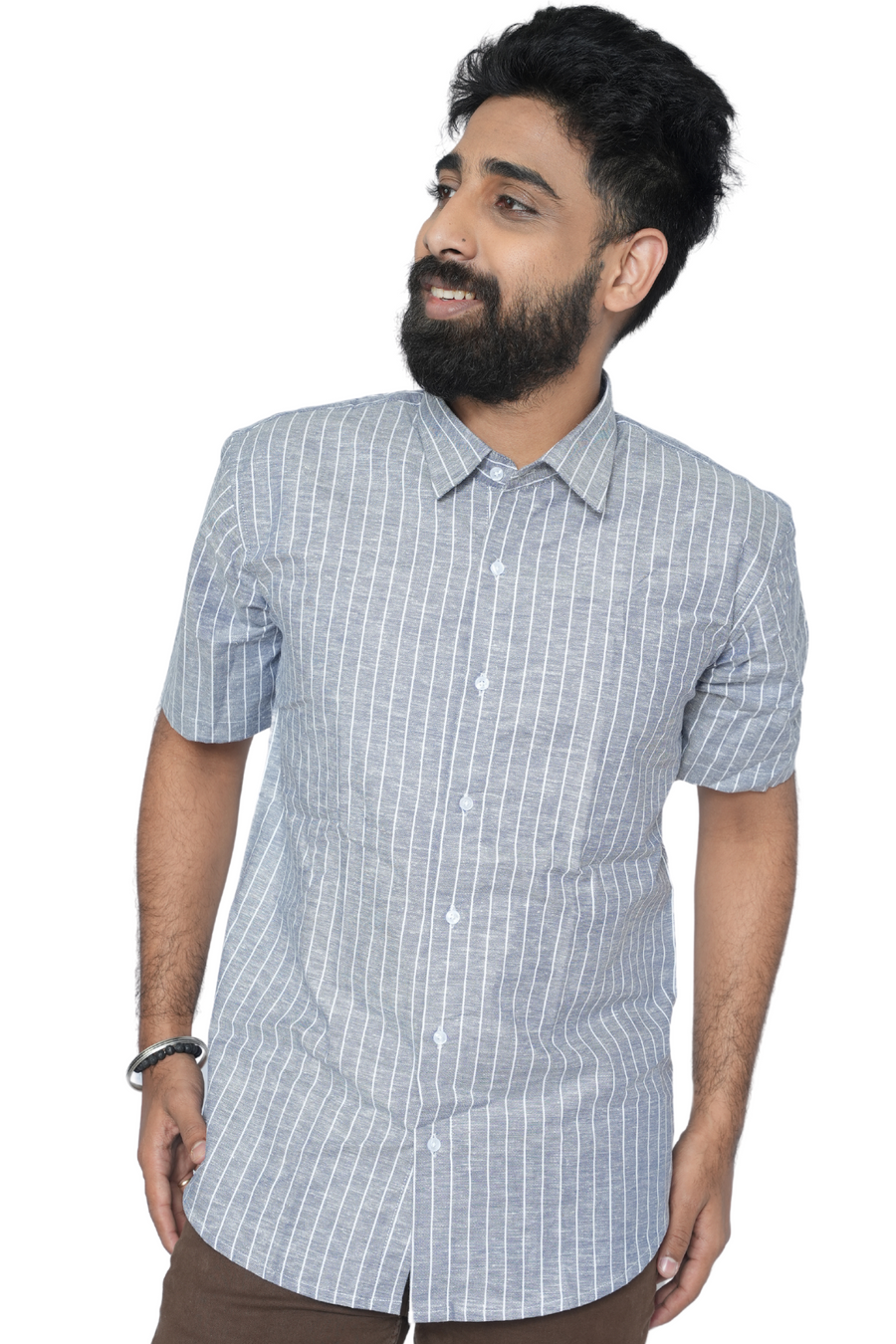 Unisex Half Sleeve Shirts Nimbus Lines PanacheUnis | Pure Cotton Shirt