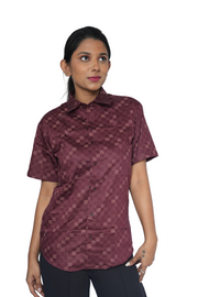 Unisex Half Sleeve Shirts Velvet Merlot PanacheUnis | Pure Cotton Shirt