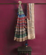 Kota Zari Silk Saree by Sarandhri Rasili Dazzling Prism Drapery x 2 Blouses