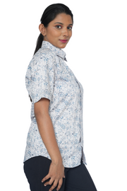 Unisex White Half Sleeve Shirt Oak PanacheUnis| Pure Cotton Shirt
