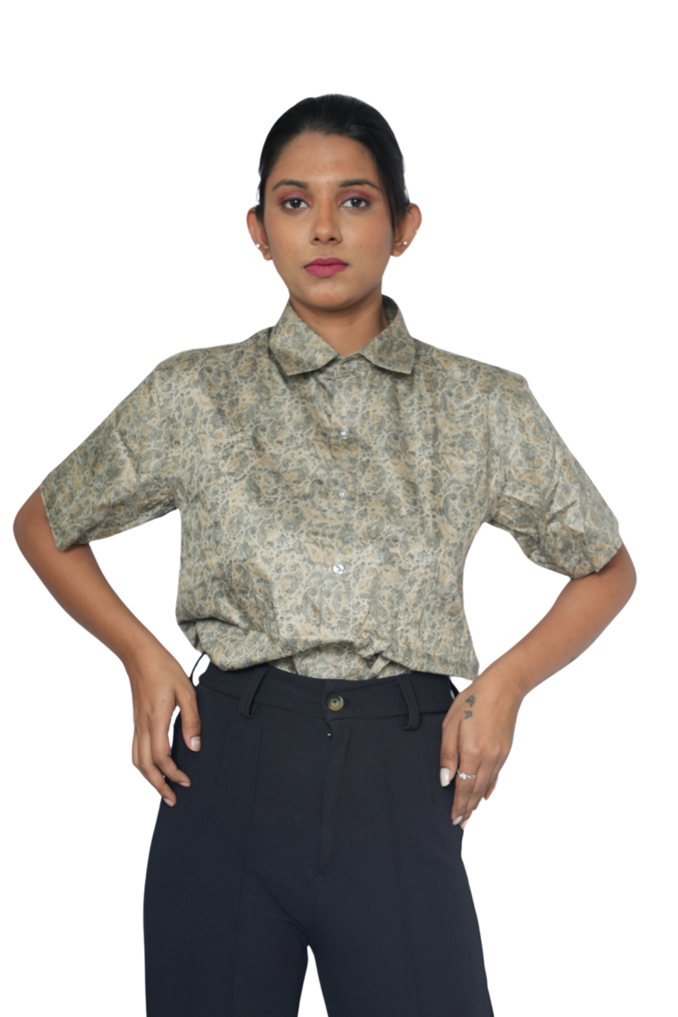 Half Sleeve Shirts Mens and Women Sandalwood Heritage PanacheUnis | Pure Cotton Shirts