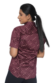 Unisex Half Sleeve Shirts Velvet Merlot PanacheUnis | Pure Cotton Shirt