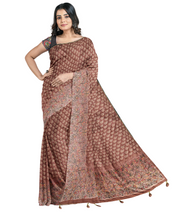 Tripur Silk Saree by Sarandhri With An Intricate Embroidered Border Charan Kamal Cocoa Couture Elegance x One Blouse